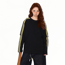 抖音得物高品质美式高街重磅结构织带假两件双纱纯棉长袖T恤W103，男装T恤，电商A486