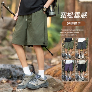 夏季工装短裤男ins潮牌日系休闲百搭潮流痞帅五分裤子DK02512-P45图片