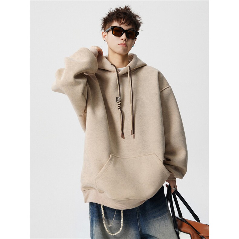 春季重磅高品质纯色砂洗做旧连帽卫衣JF20-特P62控98加绒P66控108，男装卫衣，电商A422-1