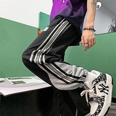 时尚潮牌休闲裤长裤春宽松型男新款宽松腰简约潮流KX114-P30，男装休闲裤，星座1109-3