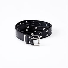 【现货】PD227-P10特控18双排扣免打孔黑色链条装饰皮带，腰带/腰封，电商D232