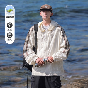 wassup happy防晒衣外套男夏季防紫外线UPF50+冰丝薄款连帽防晒服图片