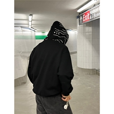 网图现货美式宽松连帽套头卫衣男W257/P48，男装卫衣，星座205-3
