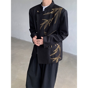 现货！25喜服亮片重工刺绣新中式西服外套xz92-p158图片
