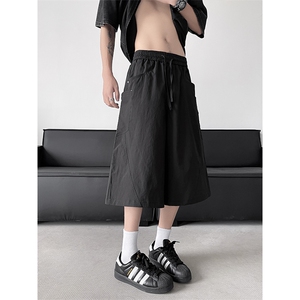 K836-P45 男女夏季宽松直筒速干七分裤美式百搭休闲裤子图片