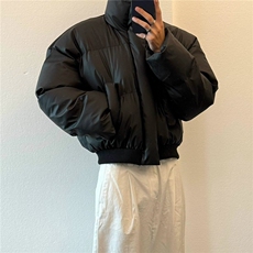 短款pu皮棉服男士冬季棉衣防寒面包服外套MY258直播，男装棉衣，星座1904A-1