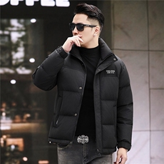 主推新款冬季短款85绒子白鸭绒羽绒服外套中年男装拼色羽绒服夹克，男装夹克，钱塘723