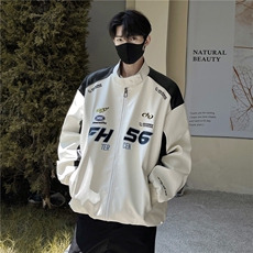 高品质拼接机车宽松皮衣外套男防水夹克棒球服JK204主推差价大，男装夹克，电商A426-1(原A430-1)