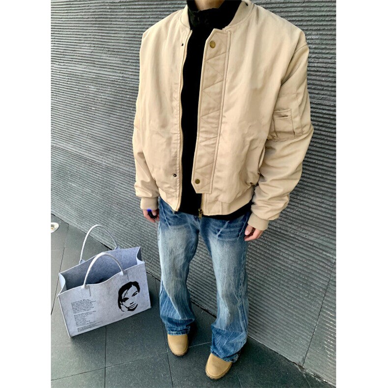【有货】XZ434CC-特P76美式飞行夹克男春秋短款棒球服外套,男装夹克,星座1007（原301D）