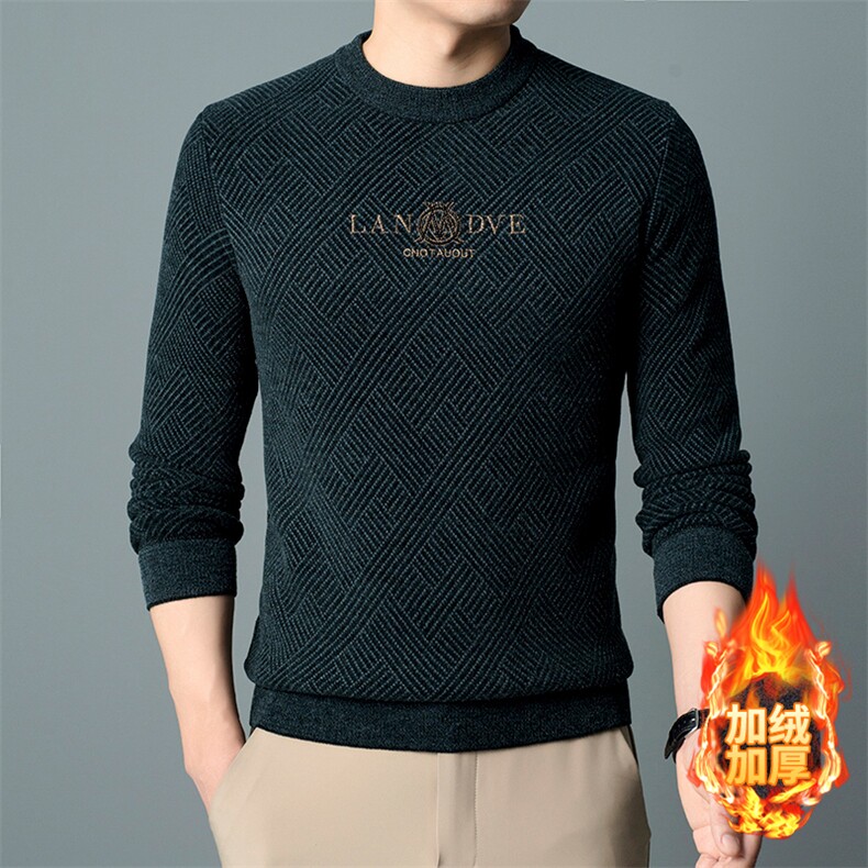 NJL7831钱塘2020-2薄款时尚休闲圆领中青年男士秋装毛衣P37,男装针织衫/毛衣,钱塘207-2