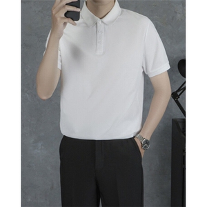 高端商务polo衫男新款春夏短袖上衣男文化衫男女同款 P601图片