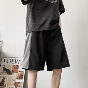 抖音品质夏季新款速干拼接撞色宽松短裤B315-K25504-特p25控48图片