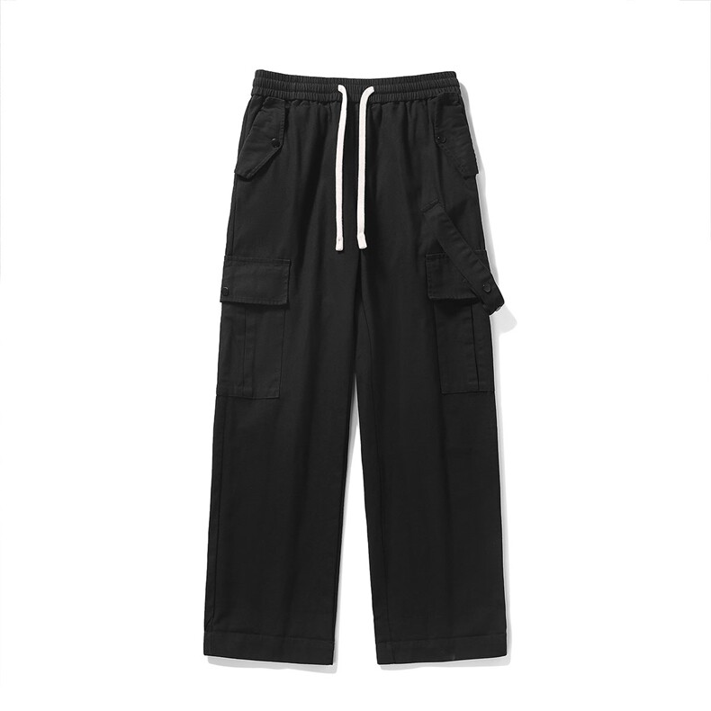 潮流宽松大码情侣垂感梭织工装长裤K8410-P50【特价】,男装休闲裤,电商A007