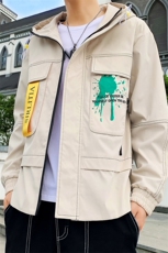 2021春秋季新款夹克男韩版潮流宽松休闲连帽男装外套工装JK186-P60，男装夹克，星座1206（原A206）