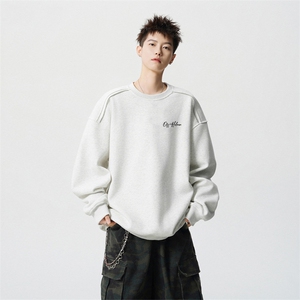 得物供货、重磅420克现货 圆领卫衣宽松HD019-1-WY2627LL-P35图片