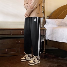 218-1-P35-KZ104-新款时尚休闲侧边线条宽松裤，男装休闲裤，四季星座218-1