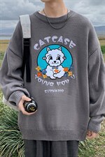 ！2023秋冬新款男士小羊刺绣毛衣潮牌针织衫上衣M317P78,男装针织衫/毛衣,电商B220