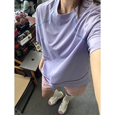 网图现货原版高品质对色对图夏季撞色明线短袖男女A716-P48，男装T恤，星座1505