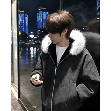XZ514-2-25106-P70大理石座山雕连帽绒毛刺绣外套冬季棉服夹克，男装夹克，星座514-2(原B239)