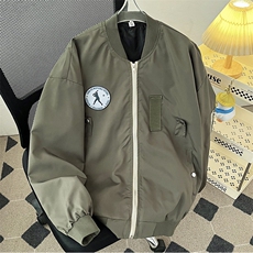 棒球服夹克男士韩版潮流宽松百搭帅气2024秋冬ins外套W6063-P57，男装夹克，星座412-3