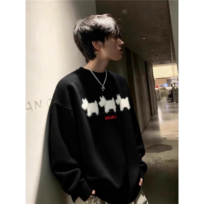 原版高质量貂毛毛衣MY5160,男装针织衫/毛衣,星座516A