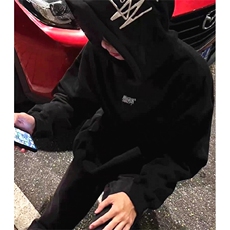 新款休闲宽松春秋男子连帽套头黑色运动卫衣潮流T5133，男装卫衣，星座1116A（原606A-3）