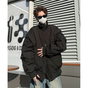 春秋立领棒球棉服男士廓形高级感冬季外套棉袄棉衣M8210/P95图片