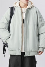 无影墙美式假两件棉服外套男2026秋冬宽松棉衣夹克A436-2583-P95，男装夹克，电商A436