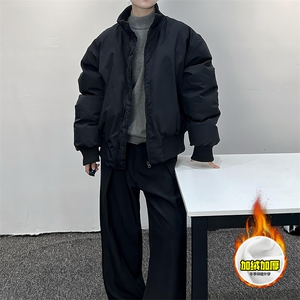 棉衣5W件现货冬季美拉德立领飞行夹克廓形高街棒球服加棉加厚外套图片