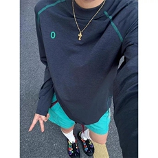 美式高街解构工艺速干长袖T恤男女款防晒罩衫户外运动潮牌骑行服，男装防晒衣，电商A486