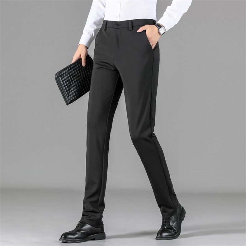 W1811秋季男士裤子休闲裤长裤西裤修身直筒潮流商务弹力P60，童装衬衫，电商B360