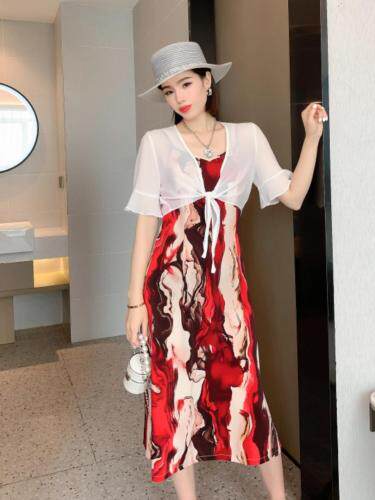 水印波浪连衣裙 来袭，女装连衣裙，佰尚仑