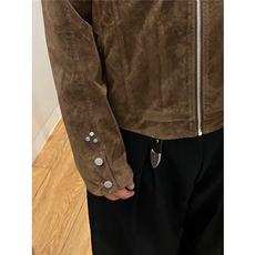 9226-P102风灯芯绒刺绣夹克男2025新款复古潮牌宽松休闲，男装夹克，电商B323A