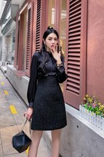 连衣裙新款，女装连衣裙，一露玛娜