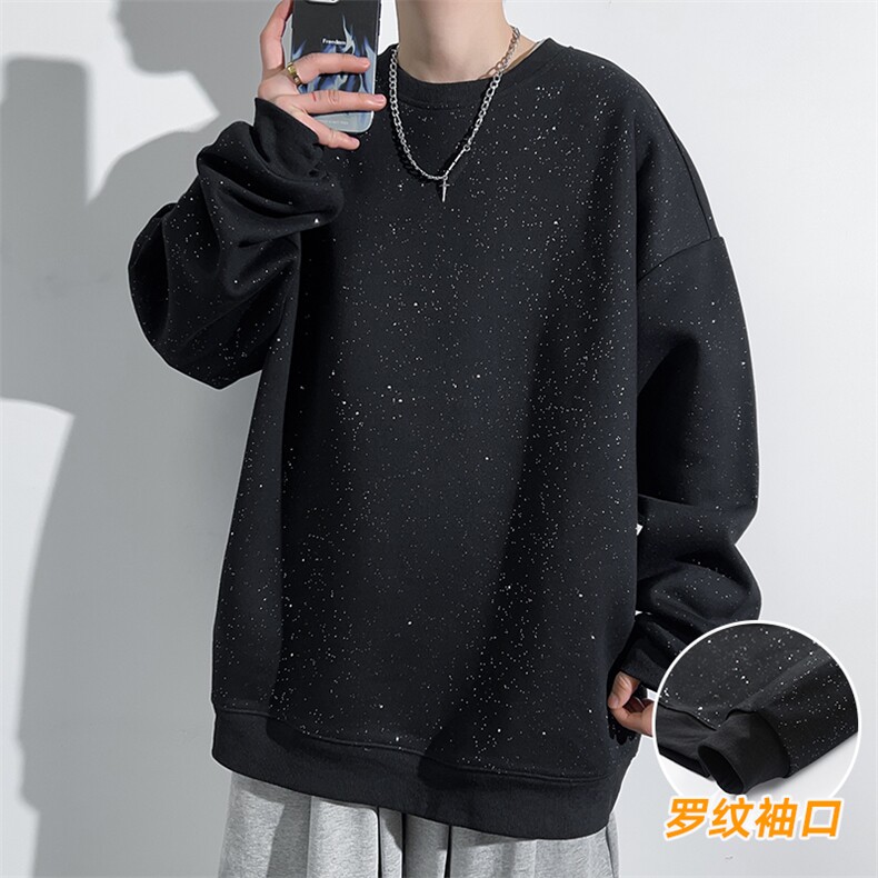 2025春季港风光影新款满天星碎钻圆领卫衣VE55147-P40图片