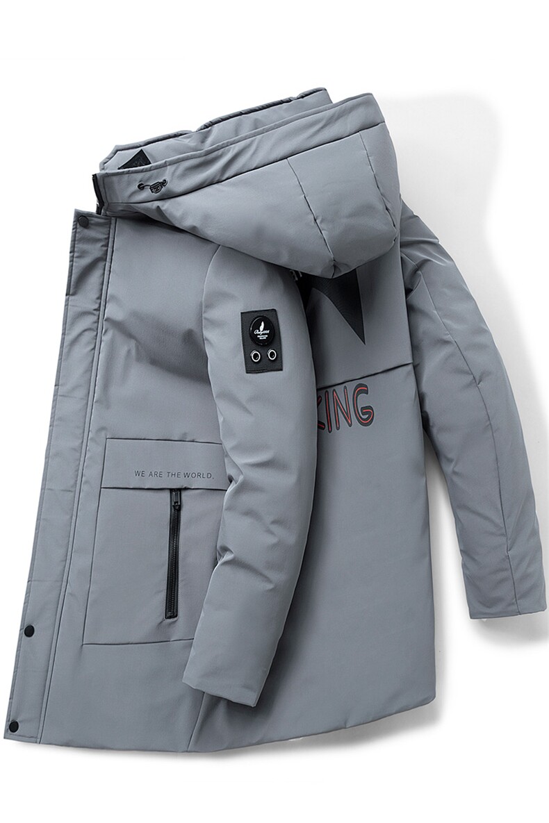 主推 90%白鸭绒M-8XL大码中长羽绒服 109-2198-P205图片