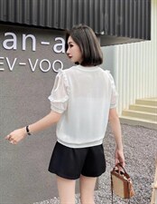 [现货]木耳边小衫，两色、四个尺码，其它，依柏璐(1F)