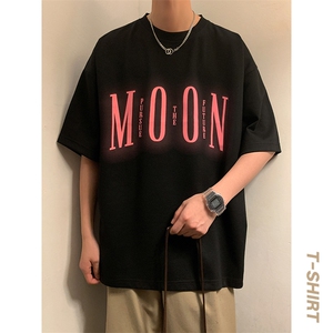 港风暖光短袖男t恤夏季休闲百搭立体字母圆领T恤男上衣TC3132-P25图片