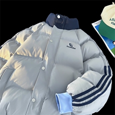 秋冬新款印花青少年冬季加厚宽松潮牌棉服保暖外套8857/P101，男装棉衣，星座506B
