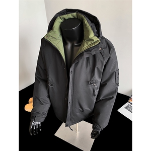 冬季冲锋衣棉服男士棉袄连帽工装棉衣加棉加厚潮A266-MY8014-P75图片