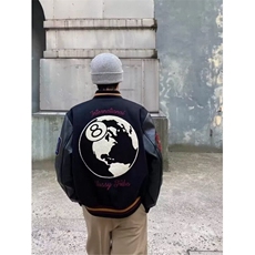 网络图现货复古小众高街刺绣棒球服夹克外套RYYW0424-P60，男装夹克，星座1005-4