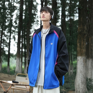 Wt185-P52山系复古拼色双层冲锋衣夹克图片