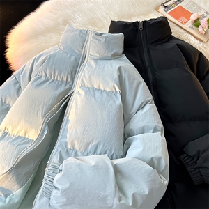 ！2025新款加厚棉服冬季纯色情侣立领棉衣 CM88882-P60特图片