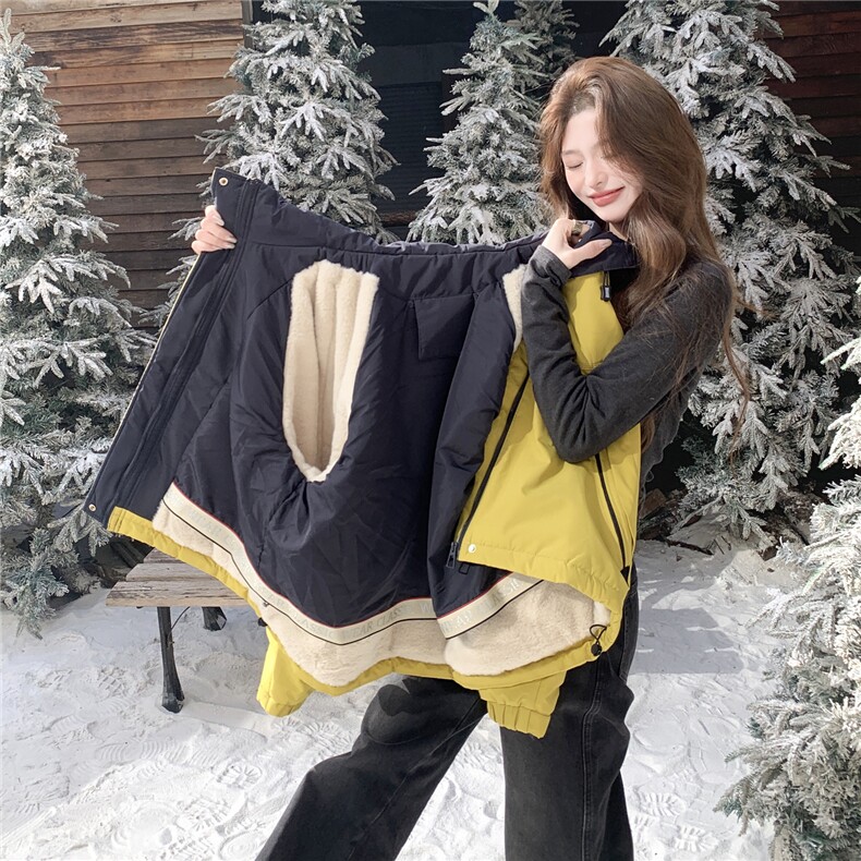 冬装新款冲锋衣加厚加毛2C092-8811-P228-K328,女装风衣,2C092