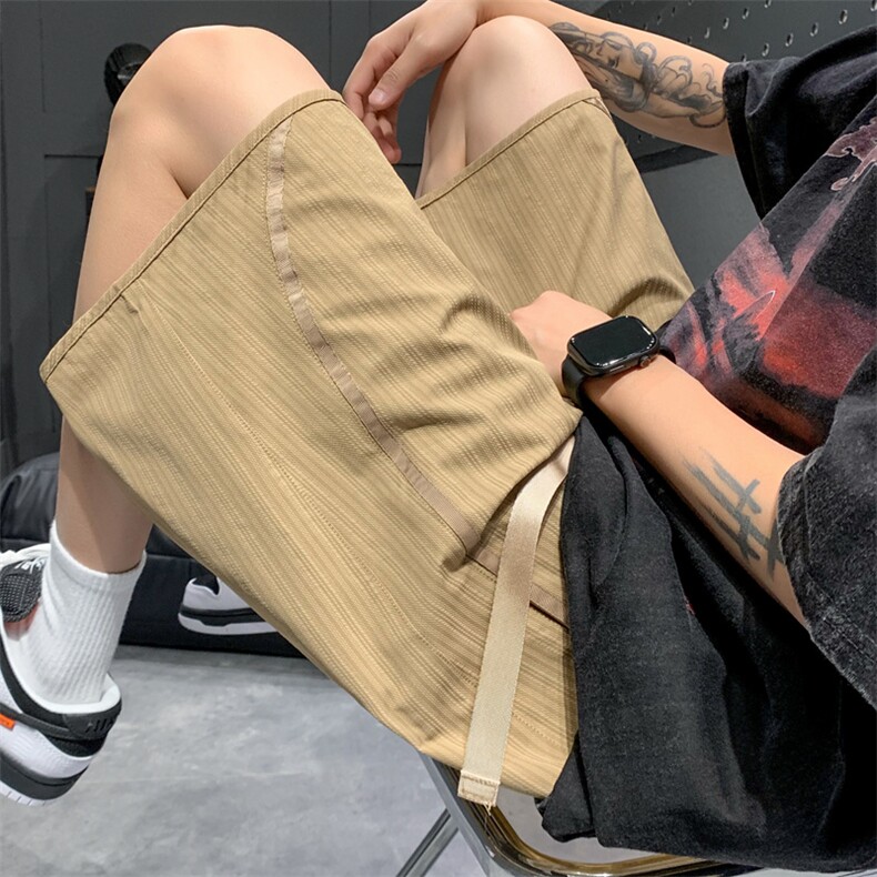 夏季工装短裤男ins潮牌休闲百搭潮流痞帅五分裤D02519-P40图片
