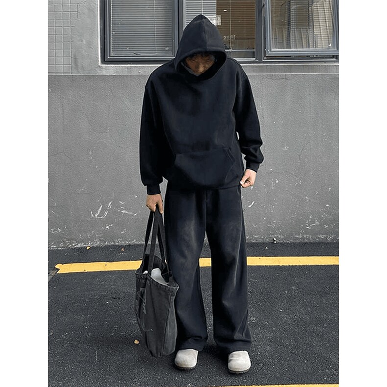 抖音得物二开26春装美式高街短款廓形连帽卫衣男女外套LM01,女装短外套,电商A486