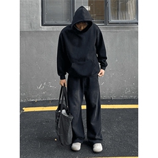 抖音得物二开26春装美式高街短款廓形连帽卫衣男女外套LM01，女装短外套，电商A486