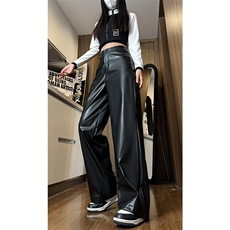 《现货主推》女装类目春季主推PU皮裤休闲裤NB2588P60控78，女装休闲裤，电商C303A