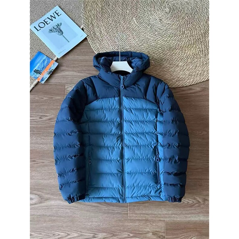 高品 户外连帽排骨保暖棉服男拼接撞色三防棉衣外套 A1172-P108图片