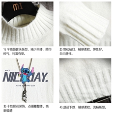 M18173-P45加绒款-P65半高领毛衣男士大码针织衫男毛线衣男网格，男装针织衫/毛衣，电商A040A